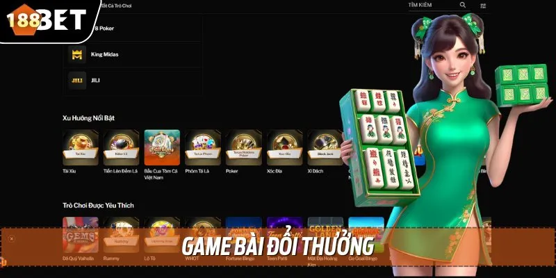 Trang Chủ 188Bet 6 Game bài đổi thưởng tại đây sở hữu nhiều sản phẩm HOT