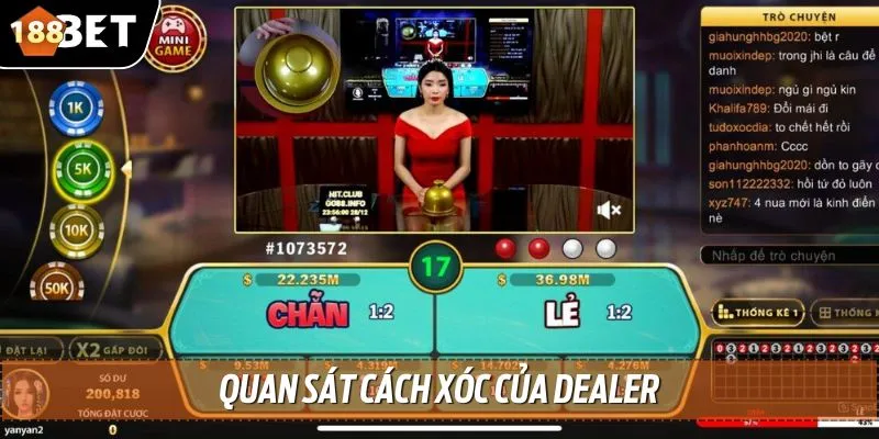 4 Cách Đọc Vị Xóc Đĩa Từ Cao Thủ, Hốt Bạc Về Túi Mỗi Ngày 4 Quan sát các xóc của Dealer để tính toán kết quả cuối cùng